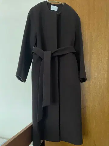 MANTECO 다크 브라운 롱 코트