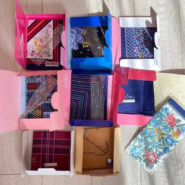 Belle Vogue 컬러풀 손수건 세트 9개 세트