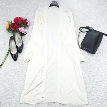 G9348*snidel 스나이델 롱 가디건 아이보리 F