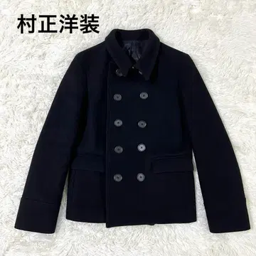 무라마사 요소 울 더블 코트 블랙