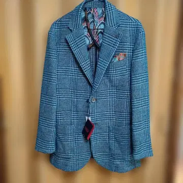 BOB 체크 무늬 테일러드 자켓 사이즈 52 미사용 새상품