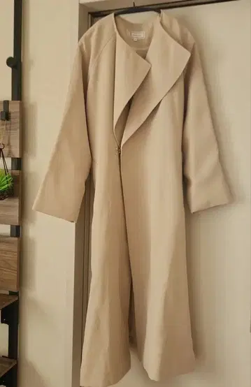 ROPE' PICNIC 베이지 롱 코트 허리 벨트 포함