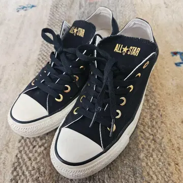 ALL STAR 블랙 로우컷 스니커즈