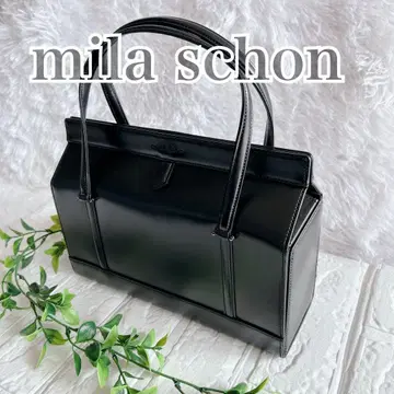 밀라 쇤 핸드백 포멀 백 블랙