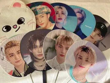 스키즈 부채 부채 케이스 세트 현진 8개