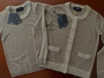 새상품 PAULE KA 폴카 캐시미어 앙상블 니트 가디건