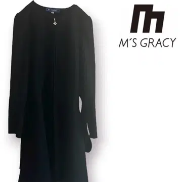 [ 새상품급 ] M'S GRACY 까멜리아 지퍼 울 플레어 코트 긴팔 롱