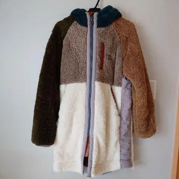 멀티 컬러 플리스 자켓 M