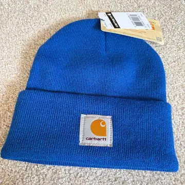 Carhartt 칼하트 파랑 니트 모자 프리 사이즈