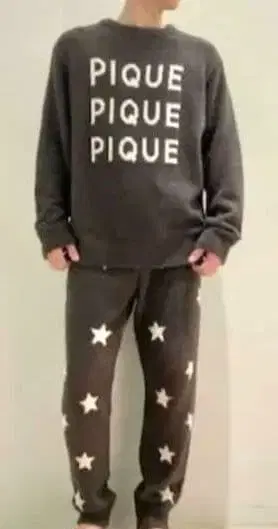 젤라또피케옴 파우더스타 자카드 풀오버 [미사용]