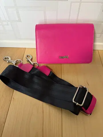 X-girl 핑크 숄더백