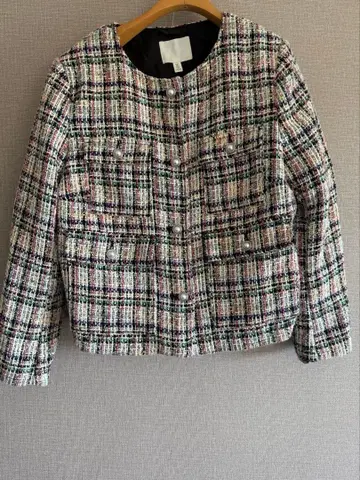 H&M 노카라 트위드 자켓