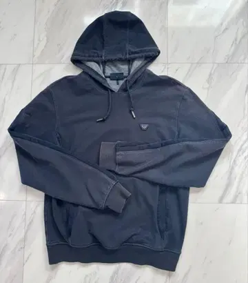 ARMANI JEANS 아르마니 후드티 스트레치 네이비 남성용 S