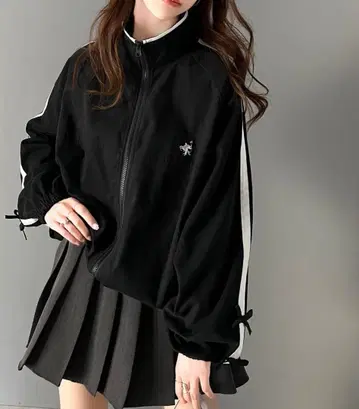 [ 새상품 ] 클래식 엘프 아우터 블랙 소매 리본 XL