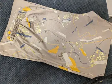 에이미 로우 그레이 계열 꽃무늬 이지 팬츠 사이즈 38