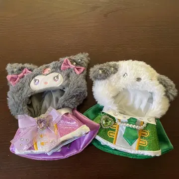 산리오 후드 부착 드레스 쿠로미와 포차코