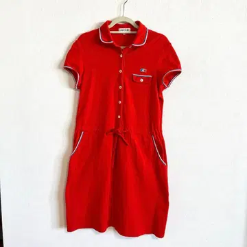 LACOSTE 라코스테 폴로 셔츠 원피스 빨간색 트리코 봄/여름 웨어
