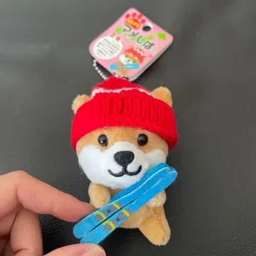 [ 새상품 여행하는 마메시바 ] 스키 시바견 키링