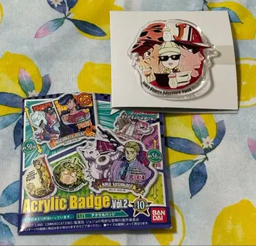 죠죠의 기묘한 모험 4부 아크릴 배지 죠타로&죠셉&시즈