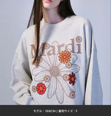 마르디 메크르디 맨투맨 트레이닝복 꽃무늬