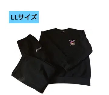 [ 새상품 ] 베티짱 맨투맨 상하의 세트 블랙 LL 사이즈