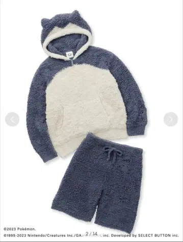 [ GELATO PIQUE ] 카비곤 후드티&하프 팬츠 세트 M 사이즈