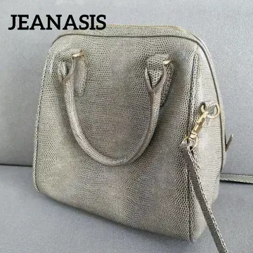 지나시스 JEANASIS 숄더백 크로커다일 패턴 그레이지