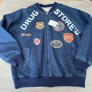 드럭 스토어즈 데님 보아 자켓 블루종 3 미사용
