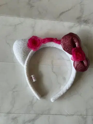 산리오 고양이 귀 머리띠 키티