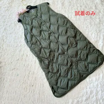 새상품급 유니클로 울트라 라이트 다운 롱 기장 베스트 수납 가방 포함