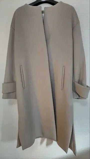 GREEN LABEL RELAXING 베이지 롱 코트 사이즈 38