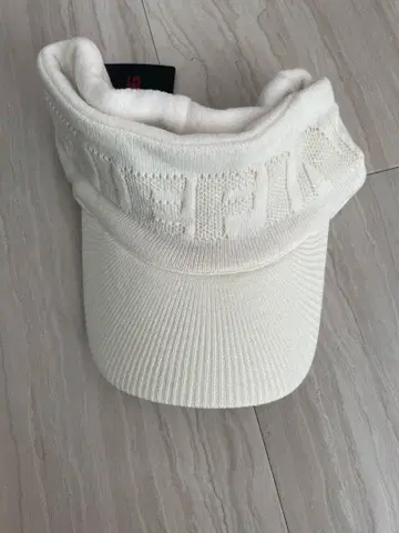 BRIEFING 니트 바이저 화이트 FREE