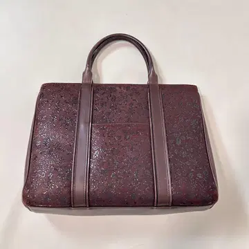 인덴야 토트백 핸드백 팥색