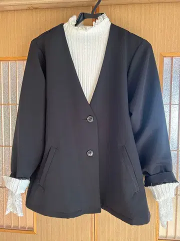 세트 판매 자켓 & 이너 니트