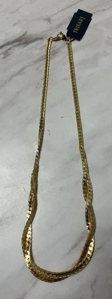 TRIFARI 트리파리 골드 2연풍 목걸이 택 포함