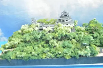 성곽 디오라마 와카야마성 완성 모형 1/550 플라스틱 케이스 포함