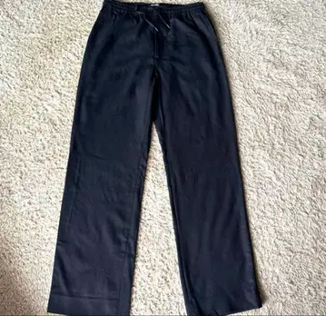 AURALEE 오라리 블랙 와이드 이지 팬츠