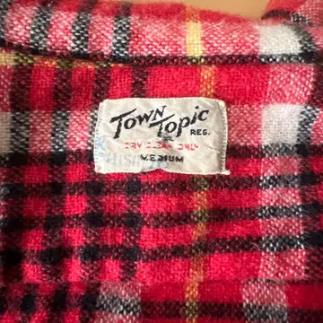 Town Topic 체크 무늬 플란넬 셔츠 M 사이즈