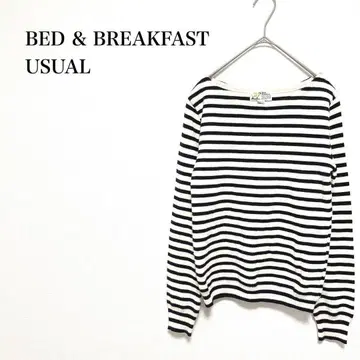 베드앤브렉퍼스트 긴팔 스웨터 M 일본제 보더 무늬 캐주얼