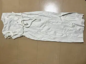 JUSGLITTY 슬리브리스 롱 원피스 s 사이즈 화이트