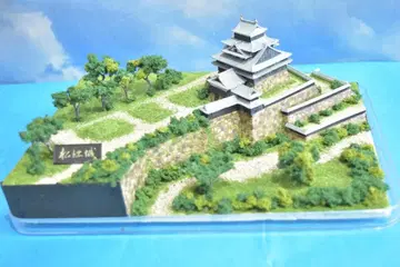 성곽 디오라마 마츠에성 완성 모형 1/500 플라스틱 케이스 포함