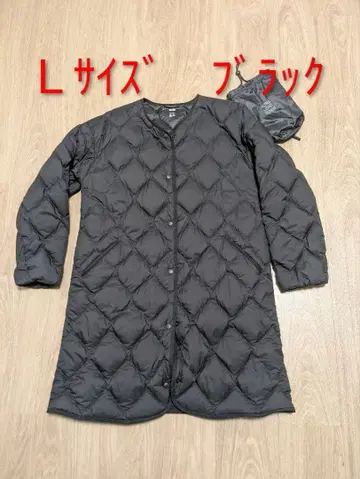 UNIQLO 울트라 라이트 다운 릴랙스 코트 블랙 L 사이즈