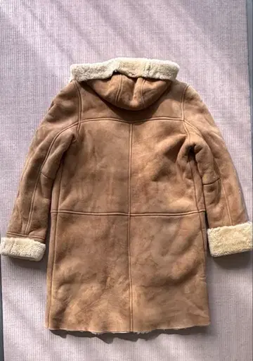 JOURNAL STANDARD 후드 부착 베이지 무스탕 코트