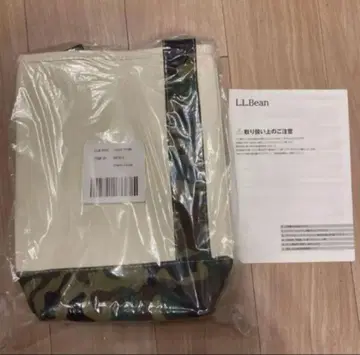 [ 새상품 미사용 ] llbean 실린더 토트 백 카모플라주 당일 발송