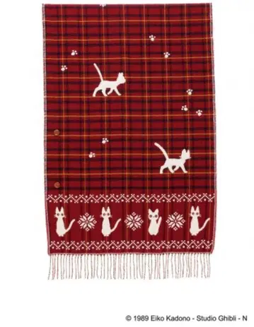 마녀 배달부 키키 지지 버튼 달린 스톨