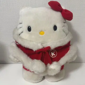 헬로키티 크리스마스 봉제 인형 산리오 케이프 1998년