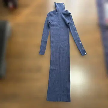ZARA 네이비 터틀넥 원피스 M