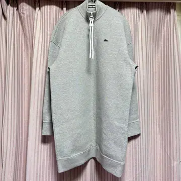 LACOSTE 그레이 하프 지퍼 원피스 size 40