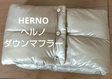 HERNO 골드 (베이지) 다운 머플러 넥워머