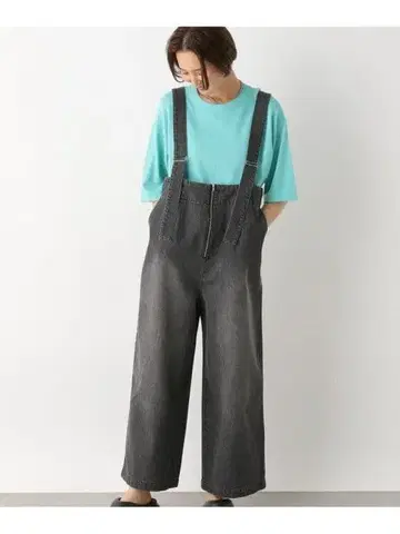 [ 택 포함 미사용 새상품 ] LEPSIM 렙심 데님 서스펜더 팬츠